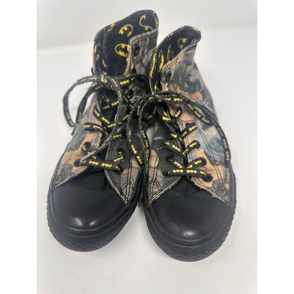 Boys Converse Chuck DC Batman Fabric High Top Sneakers Size 3 - Picture 2 of 6